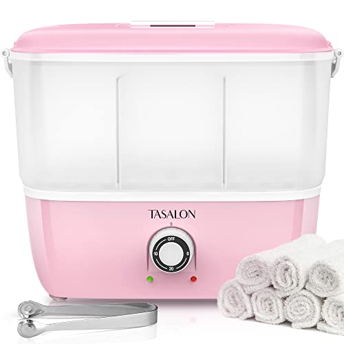 TASALON Hot Towel Steamer for Facials, Hot Towel Warmer Quickly Heats Up in 5 Minutes, Portable Towel Machine Fits 16 Mini Towels, Salon Equipment Towel Warmer for Facials, Spa, Massage, Pink - size: M Size