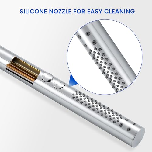 2-in-1 High Pressure Round Handheld Shower Only, Chrome | Anti-clog Nozzles, Rain Shower Spray, Clean Tub Tile & Pets, Replacement for Standard Shower Head, Chrome