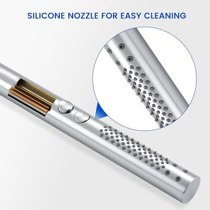 2-in-1 High Pressure Round Handheld Shower Only, Chrome | Anti-clog Nozzles, Rain Shower Spray, Clean Tub Tile & Pets, Replacement for Standard Shower Head, Chrome