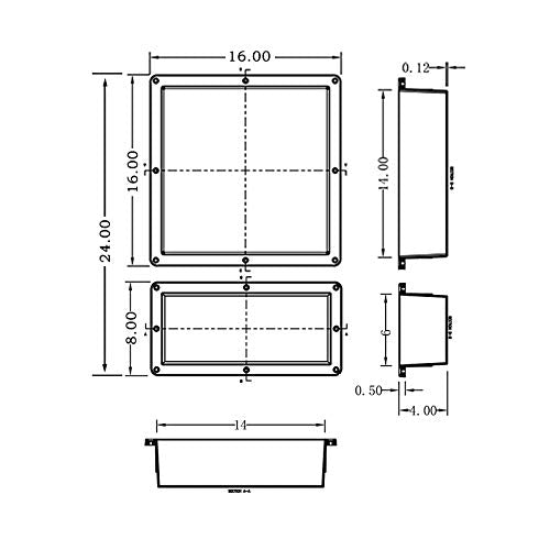 Tile shower niche 24X16 Double Shelves Shower Recess and Built In Shower Shelves in Bathroom Storage Easy Install