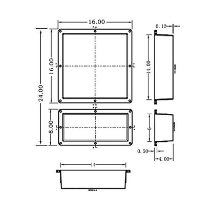 Tile shower niche 24X16 Double Shelves Shower Recess and Built In Shower Shelves in Bathroom Storage Easy Install