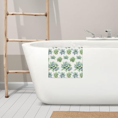 Sage Green Succulent Plant Hand Towels for Bathroom Kitchen, Green Botanical Kitchen Dish Towels, Plant Lovers Mom Lady Gardening Gifts for Women, 16x24 Inches - color: Floral-b