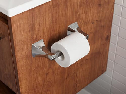 Pfister Bruxie Toilet Paper Holder, Bathroom Tissue Roll Holder, Wall-Mounted, Screw-in, Polished Chrome Finish, BPHBIE0C - color: Polished Chrome