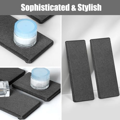 3PCS Stone Drying Tray, Water Absorbing Stone Tray for Sink, Stones Soap Trays, Fast Dry Diatomite Stones Mat,Used for Hand Soaps,Sponge,Toothbrush Holder in Bathroom Counter and Kitchen Sinks - color: 3pcs Dark Gray