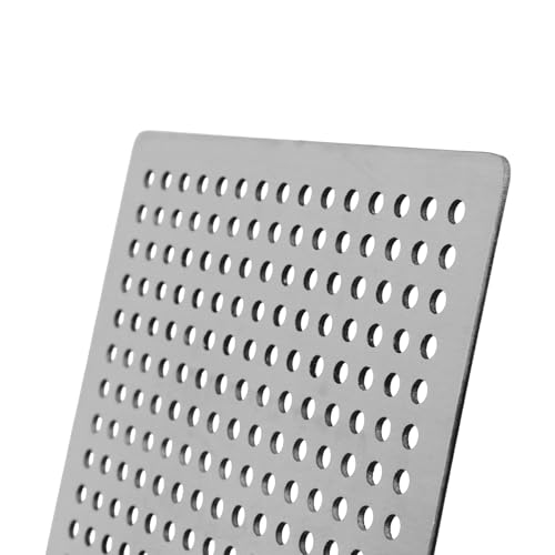 Square Drain Cover Grates,3.6" x 3.6" 304 Stainless Steel Drainage Grate Cover Replacement Floor Drain Strainer for Shower, Bathroom Floor, Balcony, and Outdoor Garden Drains -2pcs - size: 3.6" x 3.6"