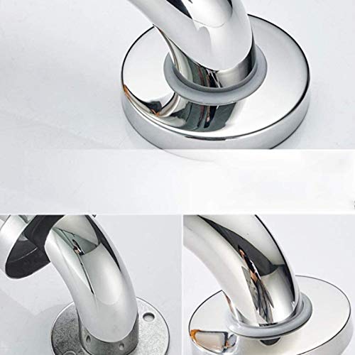 Safety Bathroom Grab Bar, Toilet Bathtub Anti-Skid Metal Support Rail Outer Tube Children Erly Pregnant Woman Handrail Towel Rack-White-40cm - size: 40cm