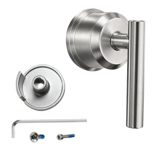 All Metal Replacement for Moen Tub/Shower Lever Handle, Compatible with Moen Shower Handle and for Cartridge,Single Handle Faucets for Adjust Water Volume and Temperature,Retro Brushed Nickel - color: Retro Brushed Nickel