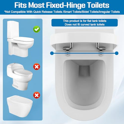 Toilet Safety Rails for Seniors (396 lbs), Adjustable Toilet Handle, Easy Installation and Frame with Arms for The Elderly and Disabled, Pregnant Women or Mobility Issues