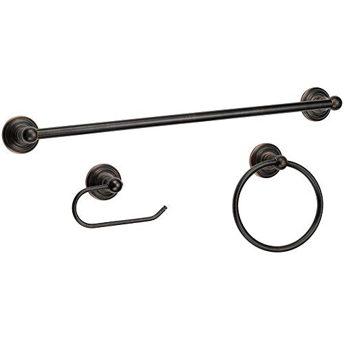 800 Series 3 Piece Oil Rubbed Bronze Bathroom Hardware Set - color: Oil Rubbed Bronze, style: 3 Piece Set