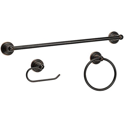 800 Series 3 Piece Oil Rubbed Bronze Bathroom Hardware Set - color: Oil Rubbed Bronze, style: 3 Piece Set