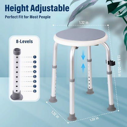 FSA/HSA tub Chairs for bathtubs,Adjustable Bath Seat, Compliant Bathroom Bathtub Shower Chair Stool for Elderly and Disabled, Shower Chair for Inside Shower