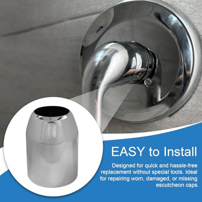 Escutcheon Cap Set, Faucet Trim Cover Replacement for M907050-0020A Chrome | Polished Chrome, Durable Faucet Trim Cover for Bathroom & Kitchen Sink
