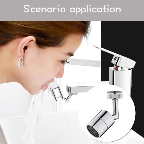 Universal Faucet Aerator All-Copper Faucets Faucet Extender Swivel Faucet Aerator for Bathroom Sink
