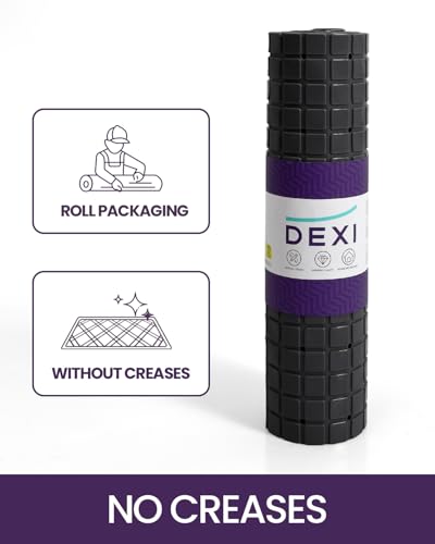 DEXI Bathtub Mat Non Slip, 39x16 Bath Tub Shower Floor Bathroom Mats Black | Extra Long Suction Cups, Drain Holes, Machine Washable for Tub Shower Floor Bathmat - color: Black