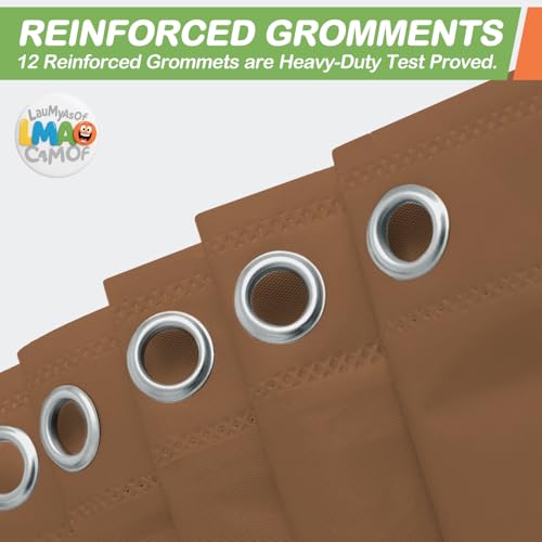 2 Pack | Brown Plastic Shower Curtain Or Liner, 72x72 Inch Lightweight Plastic Bathroom Shower Showroom Inner Curtain with Rustproof Metal Grommet Holes and Weighted Magnets - color: Brown