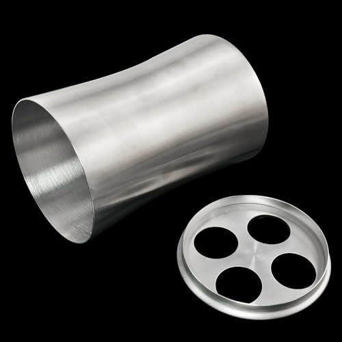 Stainless Steel Toothbrush Holder with Waistline and Four-Hole Cup Lid for Bathroom Vanity Countertop Rinse Toothbrushing Drinking Cup Storing Dental Accessories Organizing Makeup Brushes