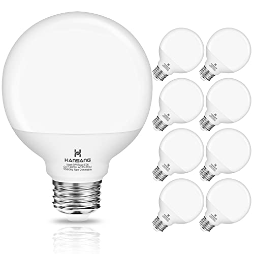 8 Pack G25 LED Globe Light Bulbs 4000K Natural Daylight, E26 Base Bathroom Light Bulb, 60W Incandescent Equivalent, Vanity Mirror Round Light Bulbs, 500LM, Non-Dimmable - color: 4000k(natural Daylight), size: 8 Count (Pack of 1)