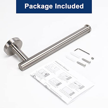 NearMoon Hand Towel Holder/Towel Ring, Thicken Stainless Steel Hand Towel Bar for Bathroom, Rustproof Wall Mounted Towel Rack, Contemporary Style Bath Accessories, 9 Inch (1 Pack, Brushed Nickel) - color: Brushed Nickel