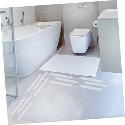 Healifty 24pcs Transparent Non Slip Bath Safety Strips for Bathtubs Showers Stairs Floors Adhesive Stickers for Enhanced Traction Slip Prevention - size: 24 pcs
