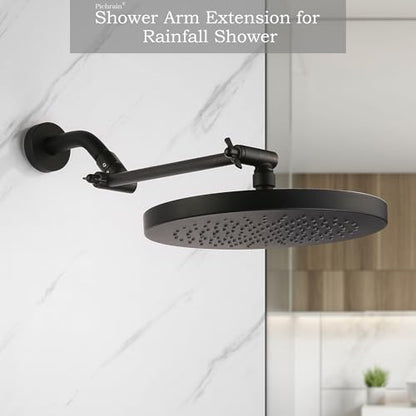 Shower Head Arm, Adjustable Shower Extension Arm for Rain Showerheads, Angle & Height Adjustable Shower Head Extender Arm, G1/2 Universal Connector, Easy to Install (Oil Rubbed Bronze, 10 Inch) - color: ORB, style: 10 Inch