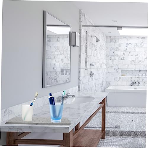 Alipis Diatomite Absorbent Bath Mat 16 x 12 Quick Dry Water-Resistant Kitchen Countertop Coaster for Bathrooms Sinks and Vanities Non-Slip Base