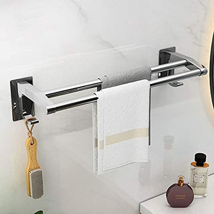 Towel Rack Handrail Grab Railshome Bathroom Safety Handicap Bar Wall Mounted Toilet Handrailswith Double Polebathroom Bars for Elderly D