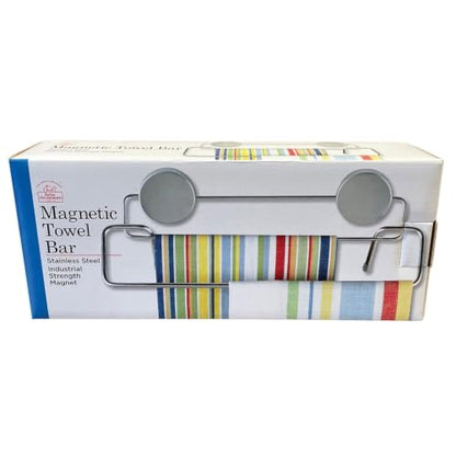 Better Houseware 2409 Magnetic Double Towel Bar, Stainless - color: Magnetic Mounted