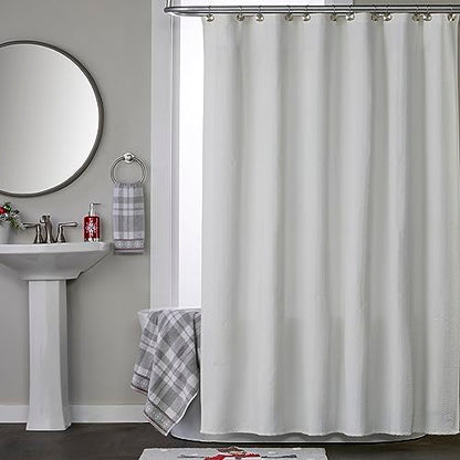 SKL Home Christmas/Winter Whistler Plaid Bath Towel, 100% Cotton, Gray | 500 GSM. Soft & absorbent plaid jacquard. Great for holiday gifting. - color: Whistler Plaid, style: Bath Towel