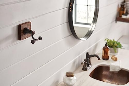 Moen YB6403ORB Belfield Double Robe Hook, Oil Rubbed Bronze - color: Oil Rubbed Bronze