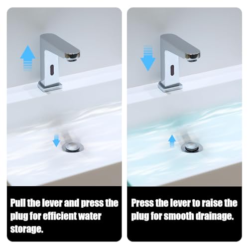 2pcs Sink Drain Parts, Pop-Up Stopper & Pivot Rod for Price Pfister | Sink Drain Repair Kit for Popular Band, Bathroom Replacement - style: Style 1