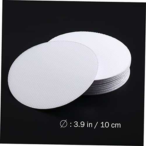 40pcs Peva Anti-Slip Bath Stickers for Bathtub and Shower Safety Floor Stickers Easy to Apply Non-Slip Adhesive for Bathroom Use Round White Design - size: 10X10cm