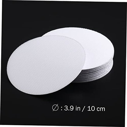 40pcs Peva Anti-Slip Bath Stickers for Bathtub and Shower Safety Floor Stickers Easy to Apply Non-Slip Adhesive for Bathroom Use Round White Design - size: 10X10cm