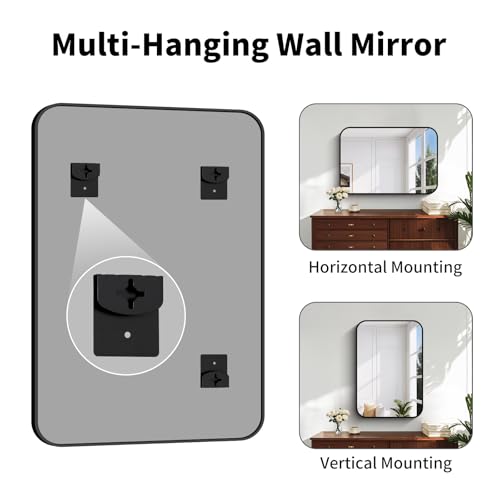 Koonmi Bathroom Wall Mirror,26x38 Inch Large Vanity Mirror for Over Sink - size: 38"L x 26"W
