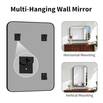 Koonmi Bathroom Wall Mirror,26x38 Inch Large Vanity Mirror for Over Sink - size: 38"L x 26"W