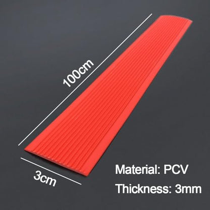1M PVC Self-Adhesive Anti-Slip Stair Tape Treads Carpet Floor Sticker Safety Waterproof Bathroom Floors Ground Sealing Strip(Black)
