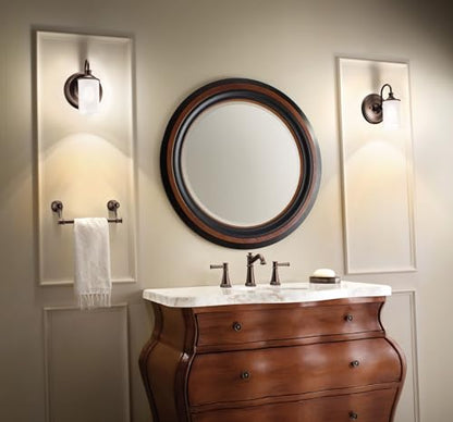 Moen Belfield Oil Rubbed Bronze Two-Handle Widespread Bathroom Faucet Trim Kit, Valve Included, TV6405ORB - color: Oil Rubbed Bronze
