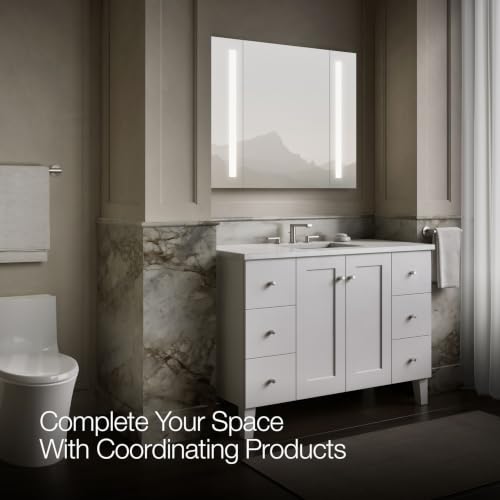 KOHLER 99573-TLC-NA Verdera 40" W x 33" H Bathroom Mirror with Lights, Surface Mount Bathroom Wall Mirror - size: 40" W x 33" H, style: Lighted