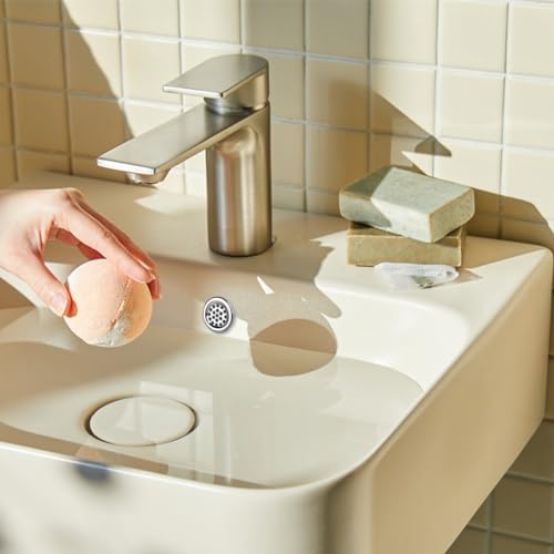 6 Pack Sink Overflow Ring Bathroom Sink Overflow Trim Ring Stainless Steel Mesh Round Hole Cover for Bathroom Kitchen Sink Basin Trim Overflow Cover