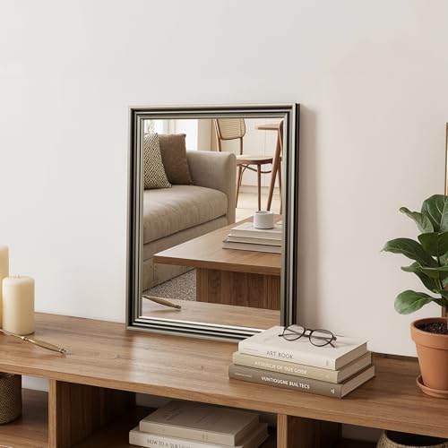 Retro Copper Effect Framed Wall Mirror, 16x20 Rectangle Mirror | Anti-desilvering Tempered Glass, Sustainable& Sturdy Frame, Farmhouse Mirror, Anti-Rust, 3min Setup for Bathroom Living Room - color: Retro Copper, size: 20"L x 16"W