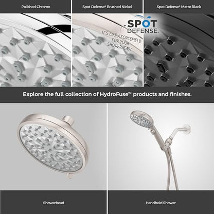 Pfister HydroFuse Shower Head, Shower Arm Not Included, 6-Function, 1.75 GPM, Spot Defense Brushed Nickel Finish, 015WS2HF01GS - color: Spot Defense Brushed Nickel, size: 1.75 GPM