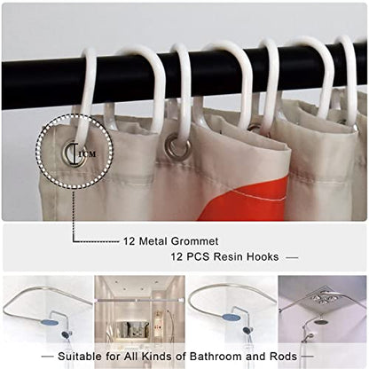 Funny Tall Shower Curtain Set, Fun Anime Monster Shower Curtains for Bathroom Cool Asian Japanese Bathroom Decor Polyester Fabric-72" x 78" - size: 72"W x 78"L (Pack of 1)