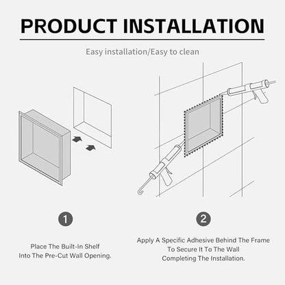 Recessed Toilet Paper Holder,Hidden Wall-Mounted Tissue, Trash Can Niche,Recessed Stainless Steel Wall Niche,Dispenser and Built-in Organizer,9.4 * 25.2 * 5.5in - size: 9.4*25.2*5.5in