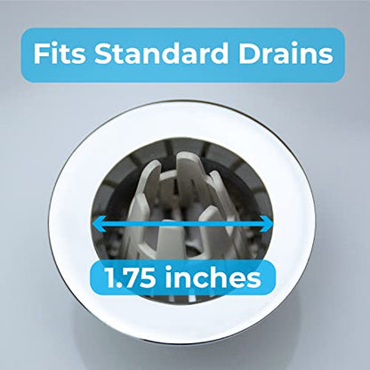 Disposable HairClaw 20 Pack | Bathtub Hair Catcher Strainer Trap for Standard Size 1.75 inch Tub Drain | Eco-Friendly Bioplastic - size: Standard