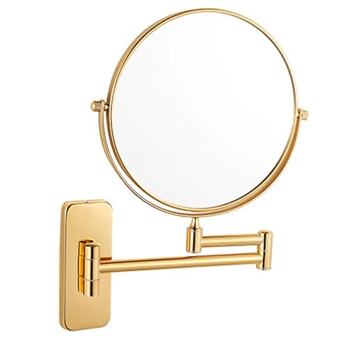 Wall Mounted Makeup Mirror for Bathroom and Hotel, Magnifying Vanity Mirror with Double Sided Design, Swivel and Extendable Arm, Clear Reflection for Beauty Care, Grooming and Daily Use - color: B, size: 3X
