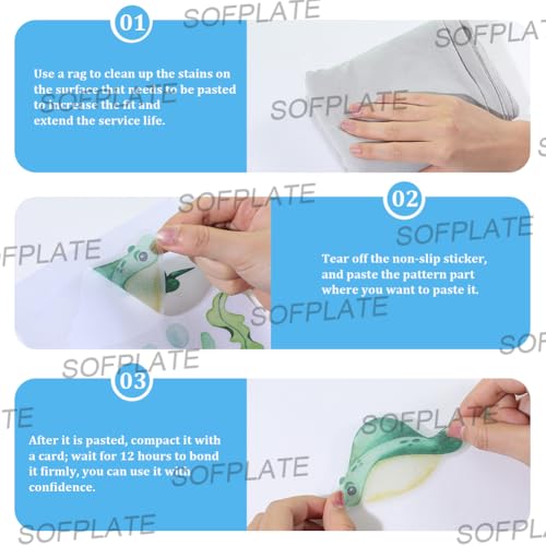 6 Pages Non Slip Bathtub Stickers Bulk Bathtub Sea Stickers with Scraper Plastic Adhesive Cartoon Ocean Animal Slippery Floor Decal for Shower and Bath Tub Home Decorations DIY Crafts Gift - style: Ocean