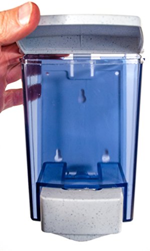 San Jamar S30TBL Classic Bulk Liquid/Lotion Soap & Hand Sanitizer Dispenser, 30 oz. Capacity, Arctic Blue - color: Blue