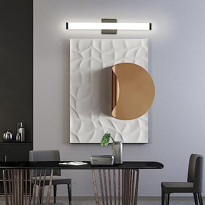 24" LED Vanity Light, 14W 5CCT Dimmable, Brushed Balck | Wall Bar Light, Rust & Moisture Resistant, Dimmable 2700K-5000K, Energy-saving, moisture-proof, Dresser Bathroom over Mirror - color: Matte Black, size: 24 inch 5CCTDimmable