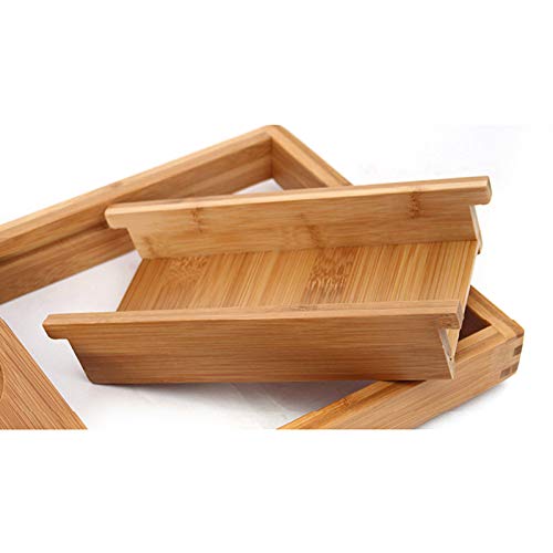 Bath Caddy Tray for Tub, Bamboo Bathtub Tray Caddy 29.5-42.9 inch Expandable with Wine Glass Holder, Book Stand and Phone Slot Luxury Bubble Bath Accessories & Spa Decor Distinctive Gift