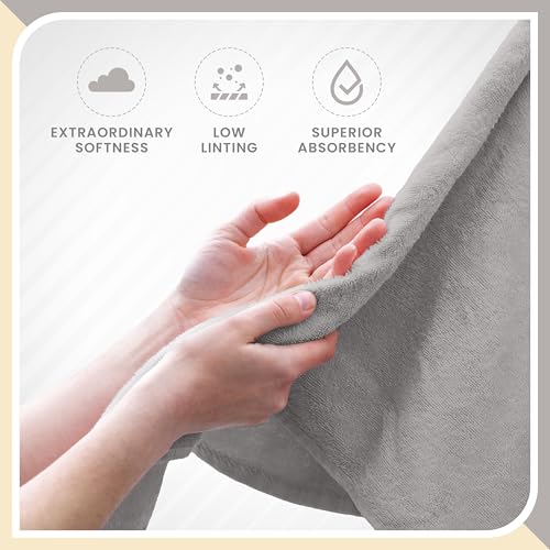 Martex 6-Piece 100% Ringspun Cotton Towel Set, Silver | Quick Dry, Super Absorbent & Soft, Lightweight, 2 Bath, 2 Hand, 2 Wash Cloths - color: Silver