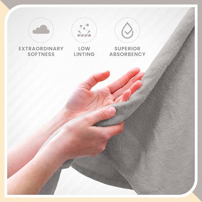 Martex 6-Piece 100% Ringspun Cotton Towel Set, Silver | Quick Dry, Super Absorbent & Soft, Lightweight, 2 Bath, 2 Hand, 2 Wash Cloths - color: Silver